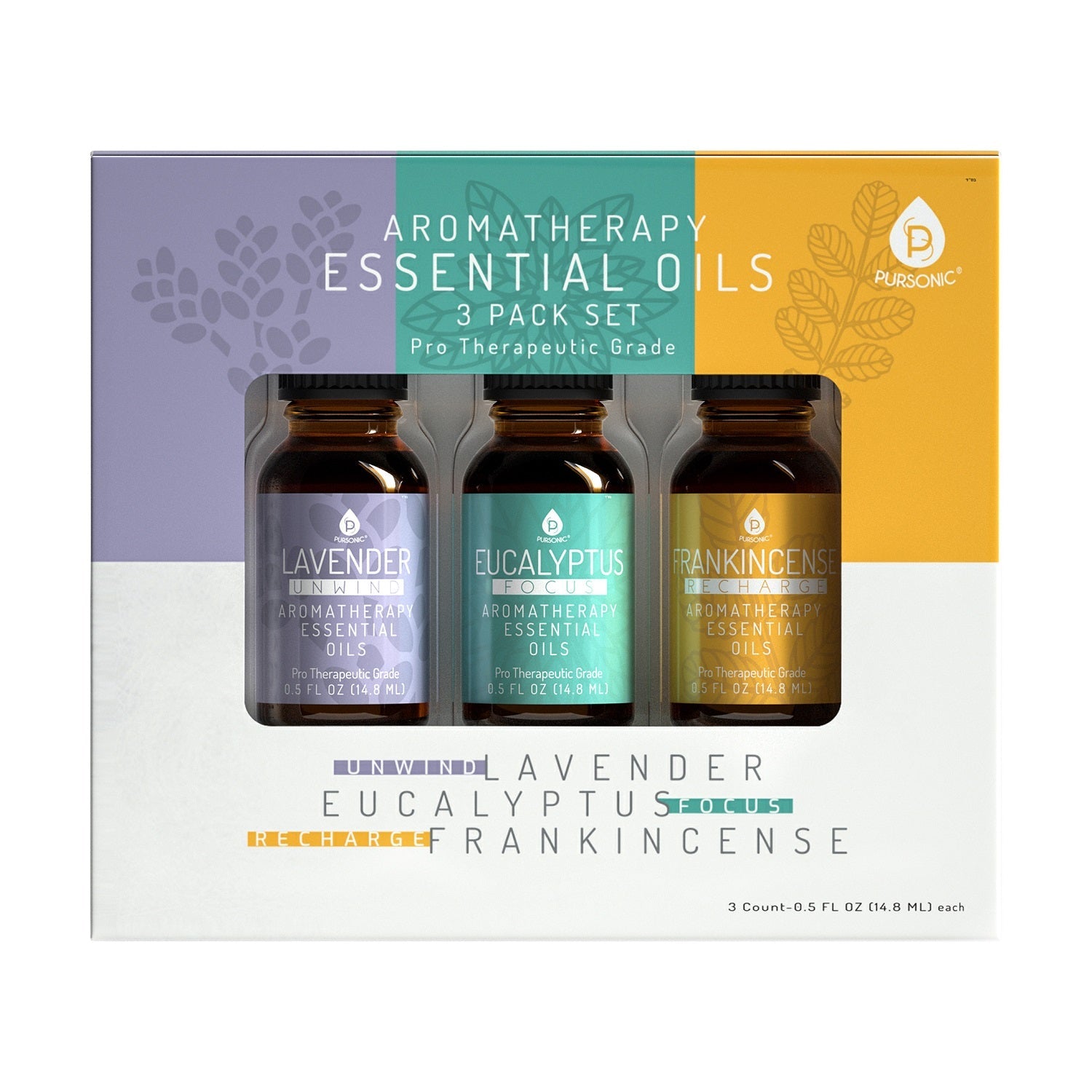 3 Pack Essential Aromatherapy Oils